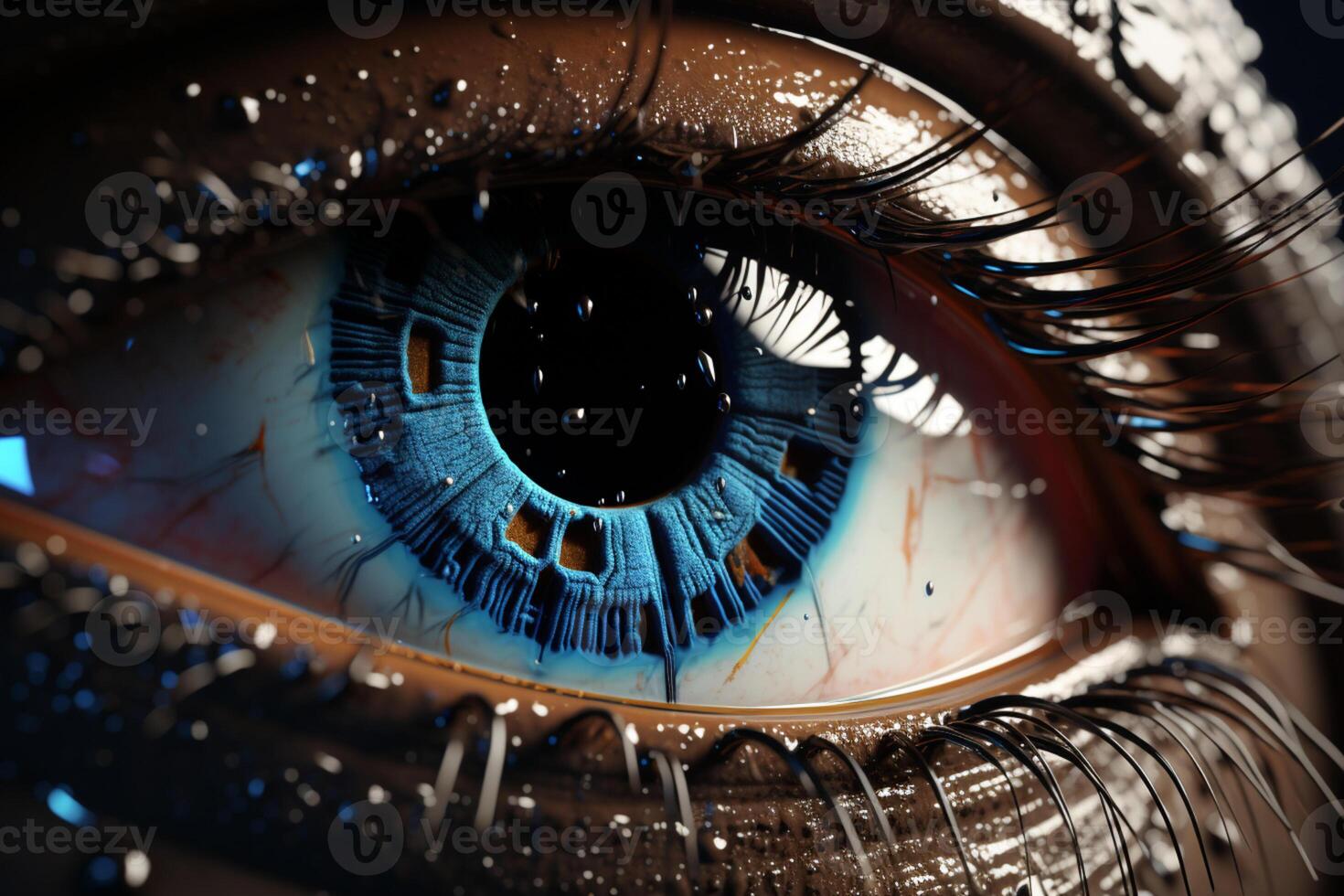 Digital optics, Abstract high-tech eye concept visualizes futuristic technology photo