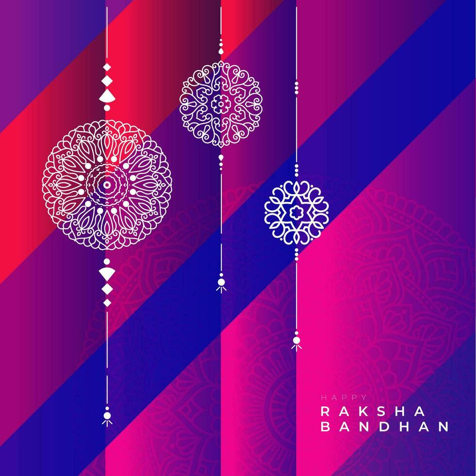 Happy Raksha Bandhan Greeting Background Design Illustration vector