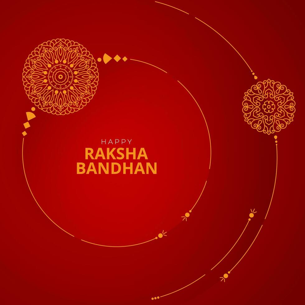 Happy Raksha Bandhan Greeting Background Design Illustration vector