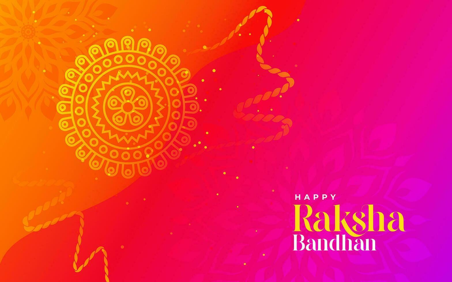 Happy Raksha Bandhan Greeting Background Design Illustration vector
