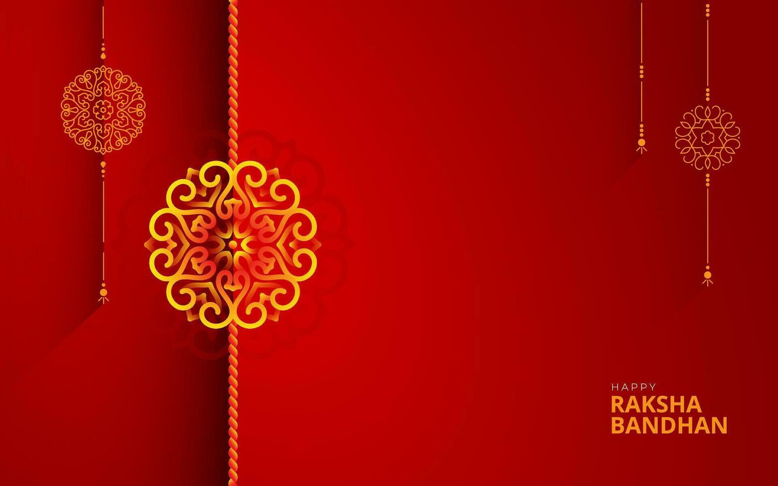 Happy Raksha Bandhan Greeting Background Design Illustration vector