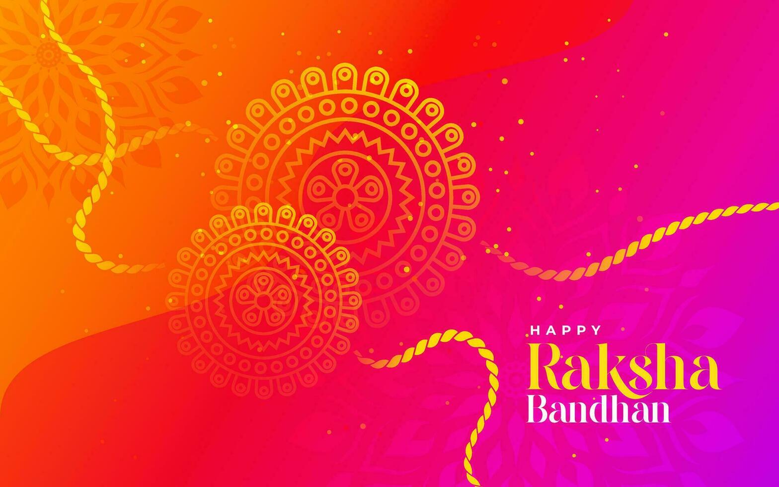 Happy Raksha Bandhan Background Design Illustration vector