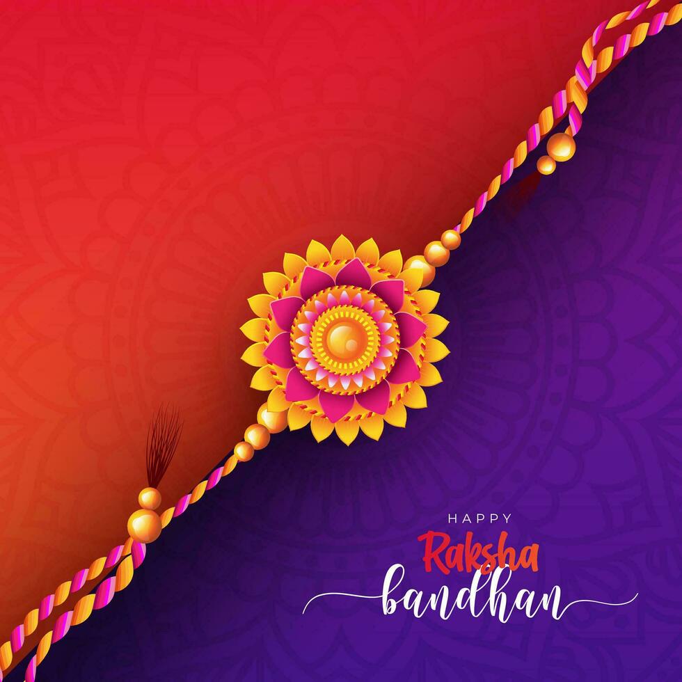 Happy Raksha Bandhan Greeting Background Design Illustration vector