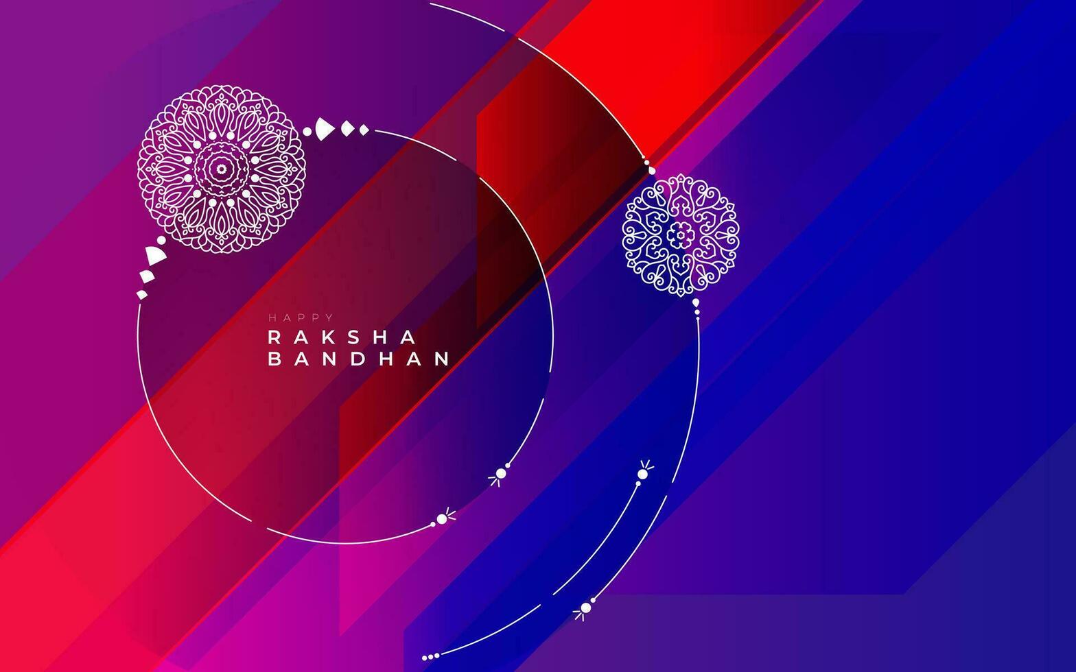 Happy Raksha Bandhan Greeting Background Design Illustration vector