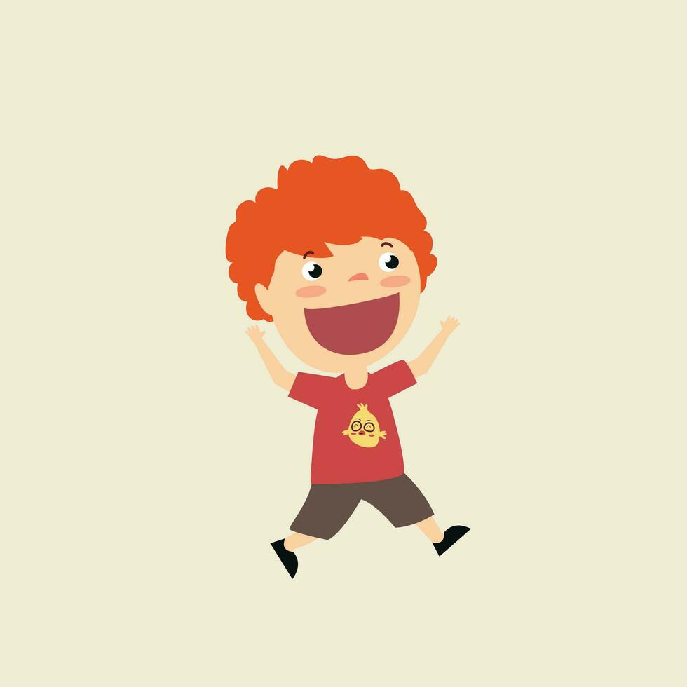 kids colored cartoon design vector