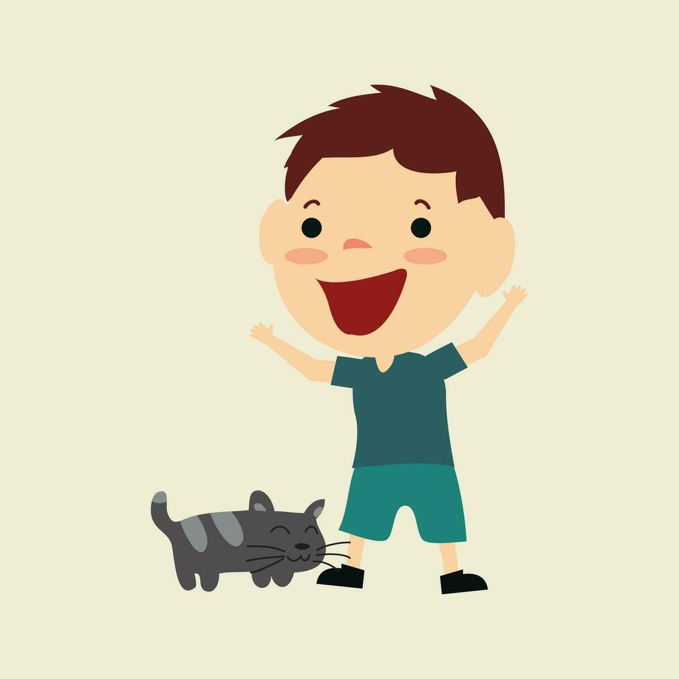 kids colored cartoon design vector