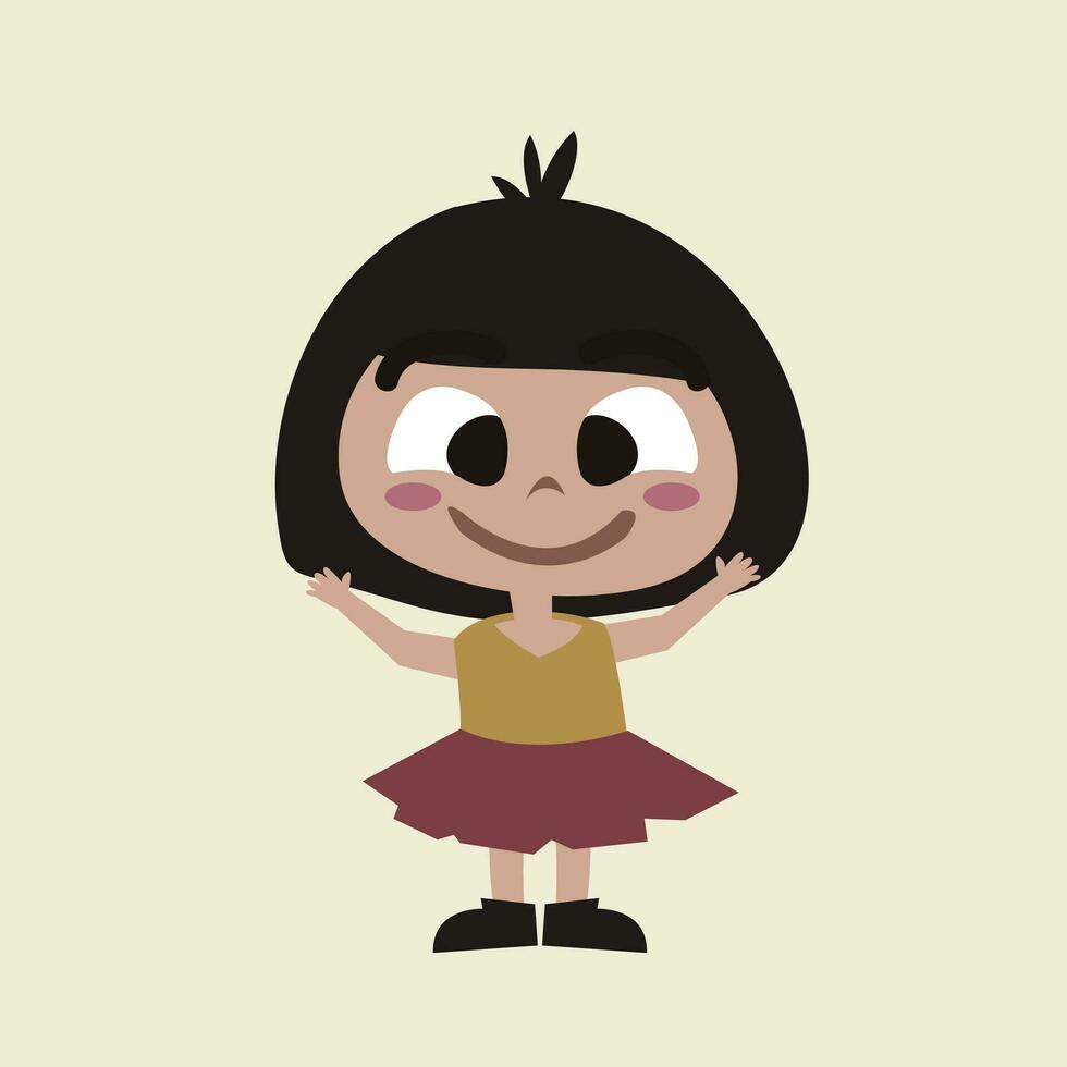 kids colored cartoon design vector