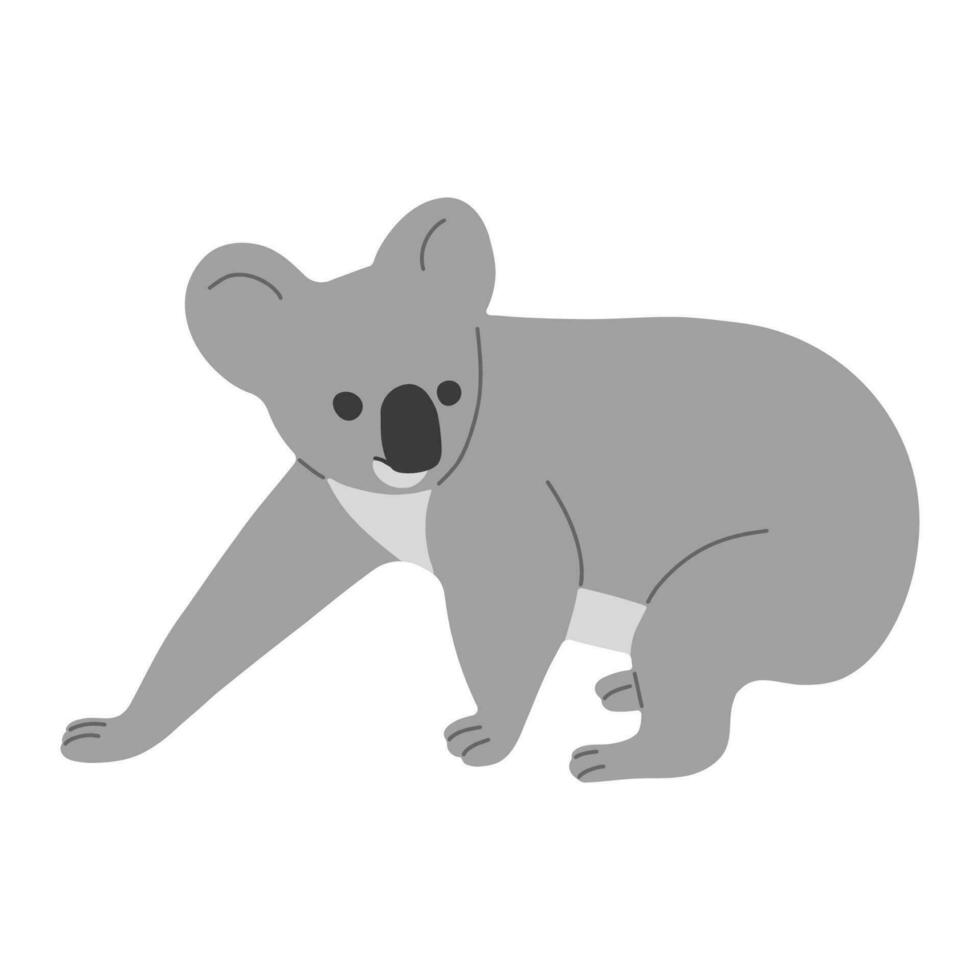 Koala Single cute vector