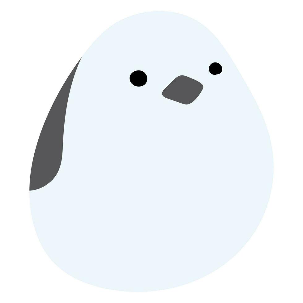 Long tailed tit Single cute vector