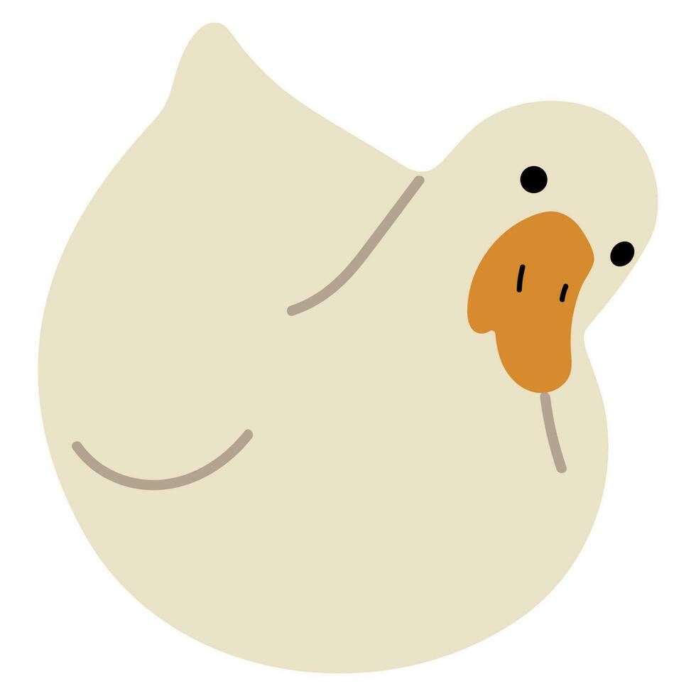 Duck White Single vector