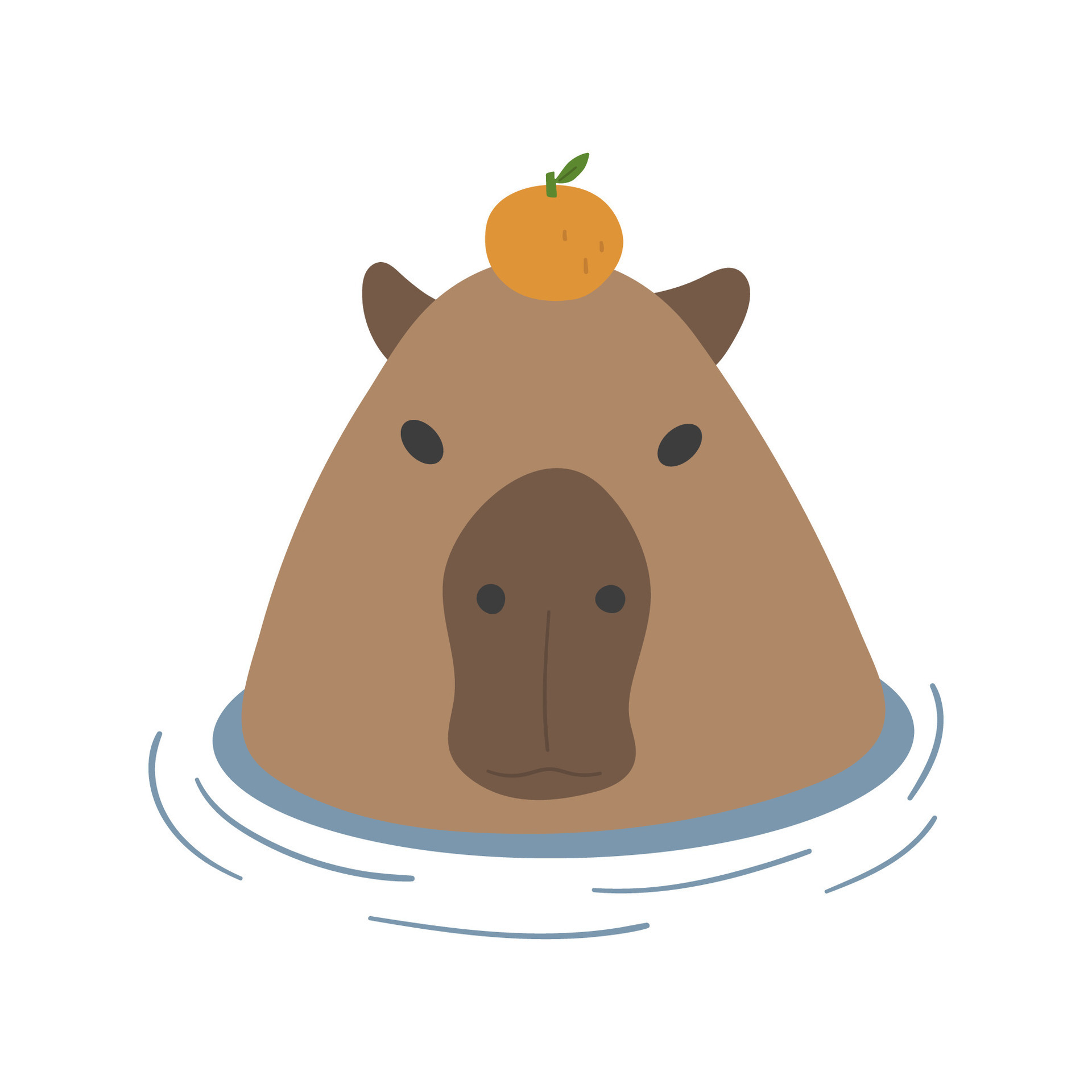 cute little baby capybara being sweet 17378952 Vector Art at Vecteezy