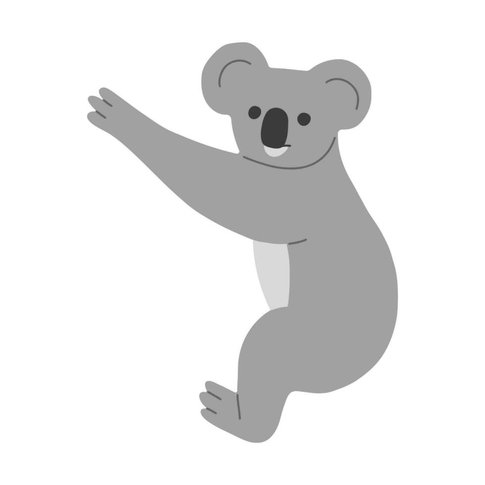 Koala Single cute vector