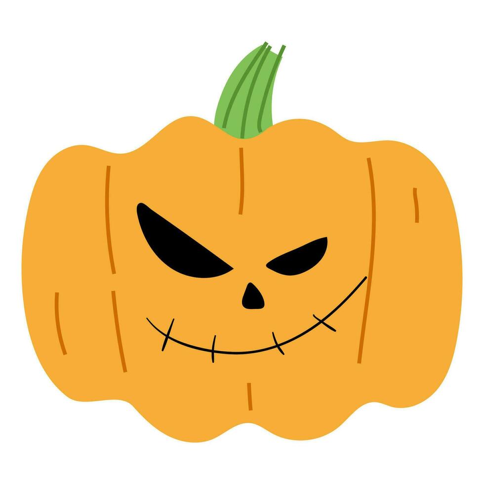 hallween calabaza soltero vector