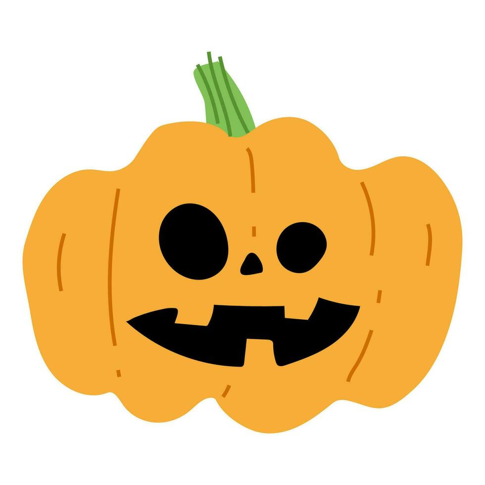 hallween calabaza soltero vector