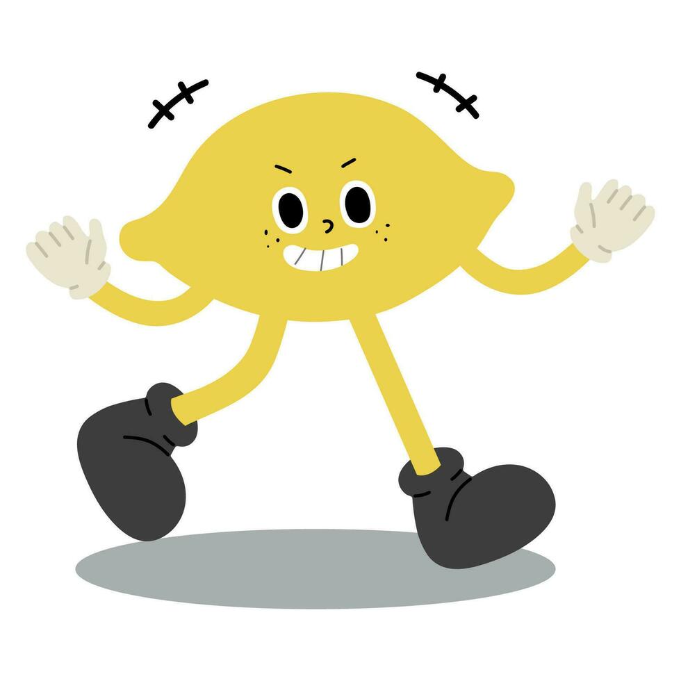 Vector Lemon Character Single