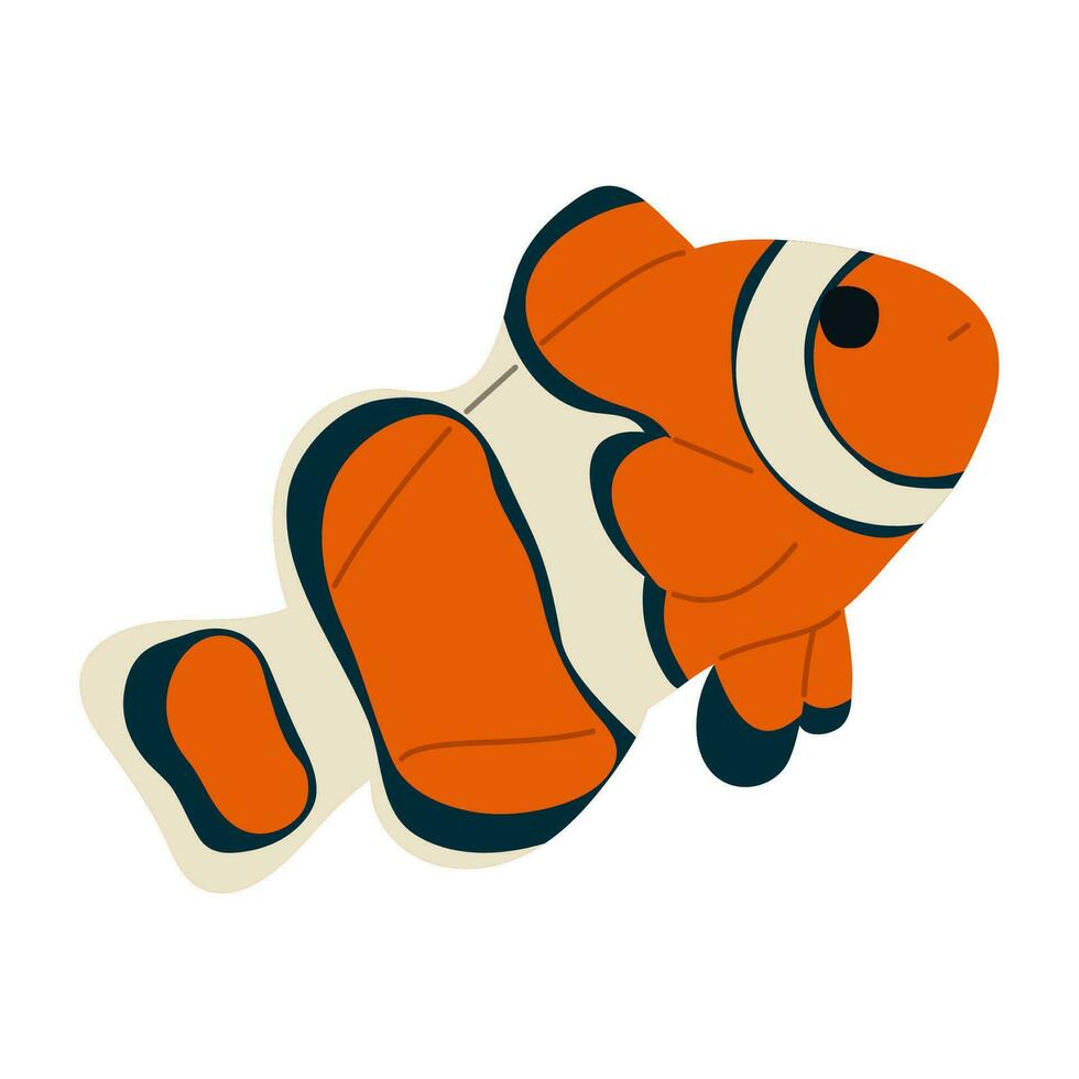 Anemonefish Single cute vector