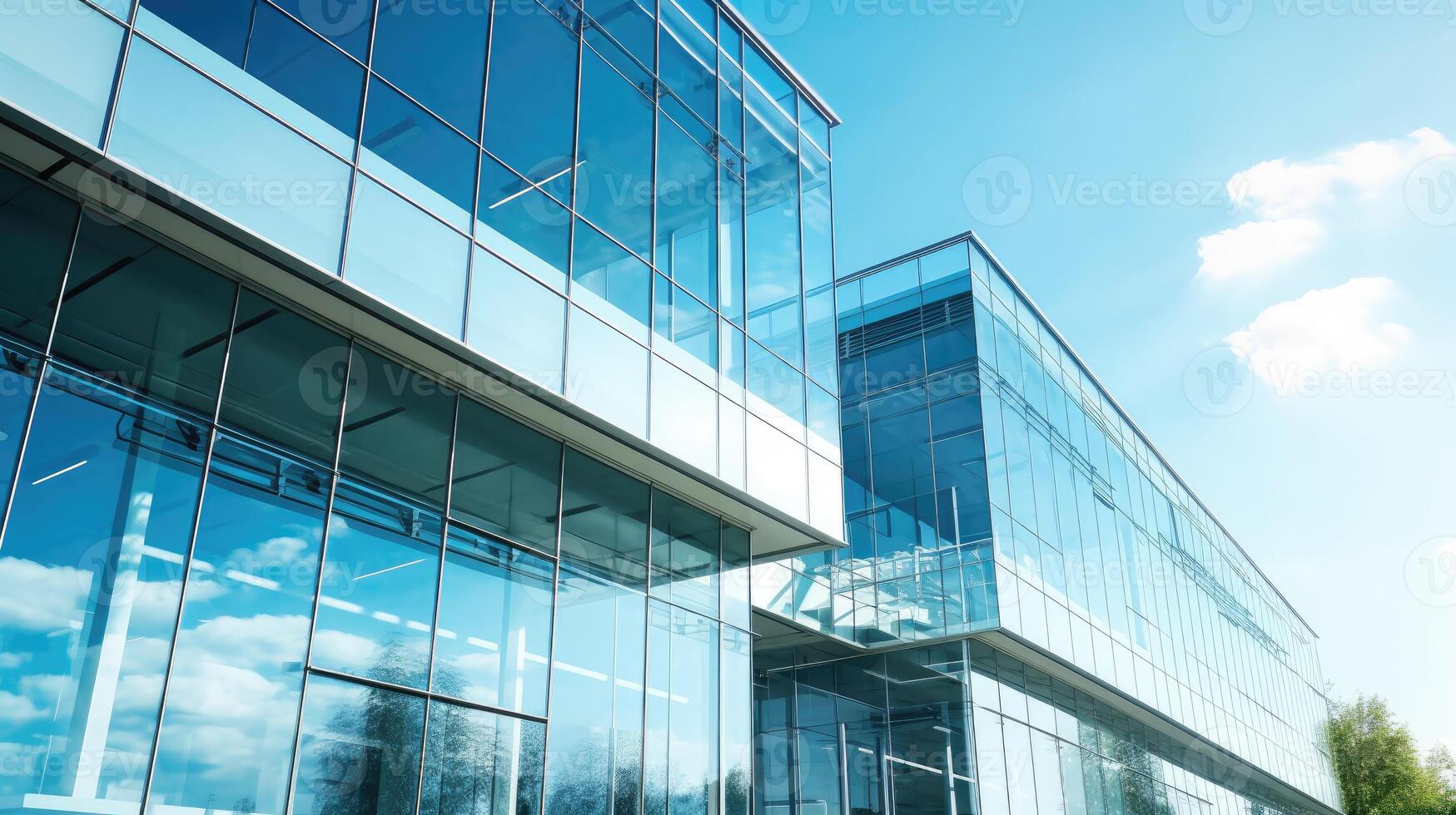 Futuristic architecture cityscape view with modern building skyscrapers, photo