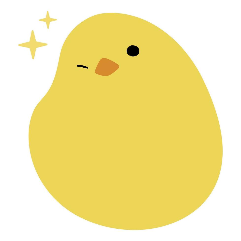 Chick Single cute vector