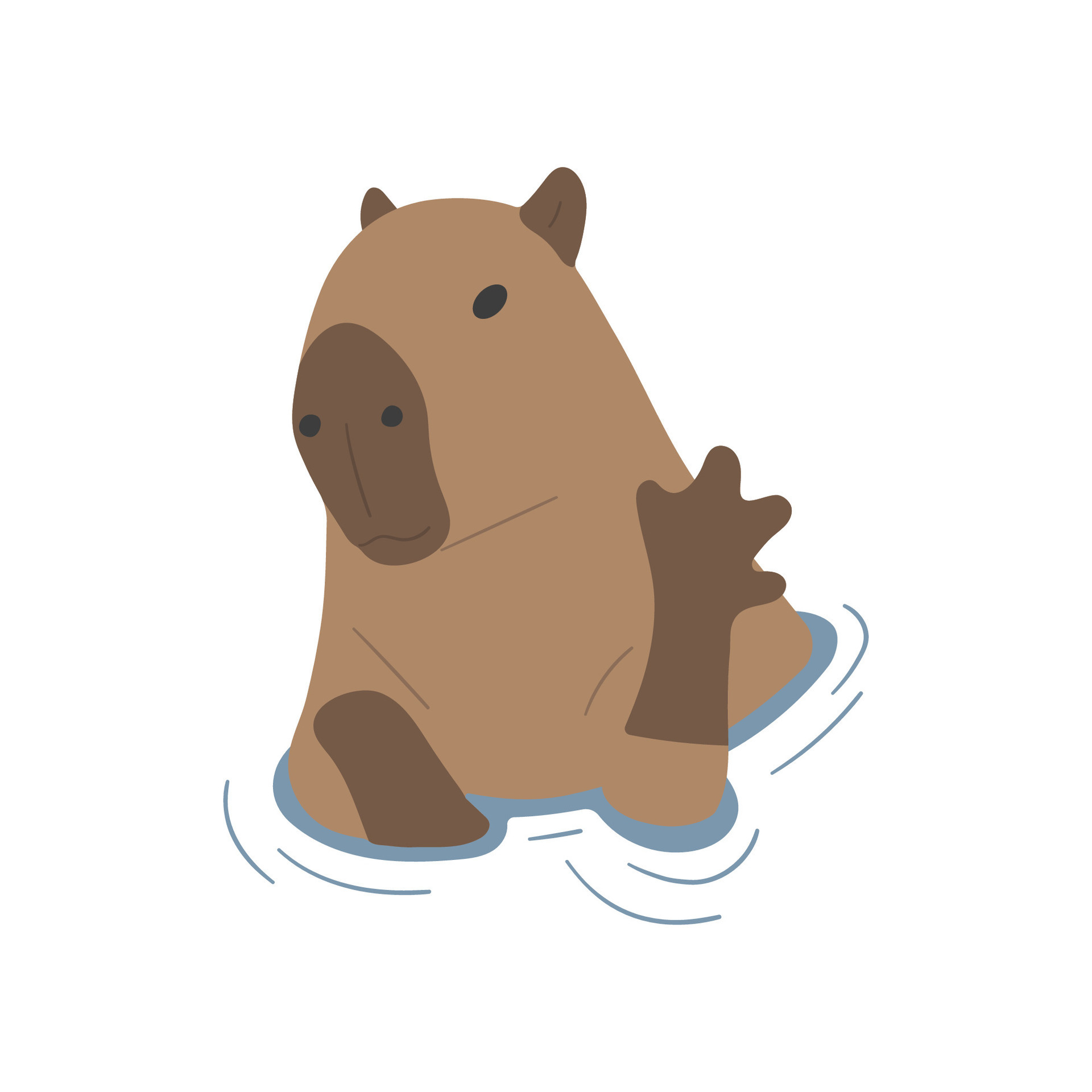 Premium Vector  Cute capybara cartoon vector illustration