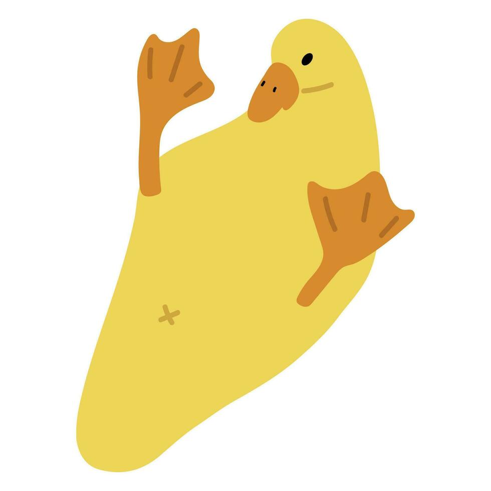 Duck Yellow Single vector