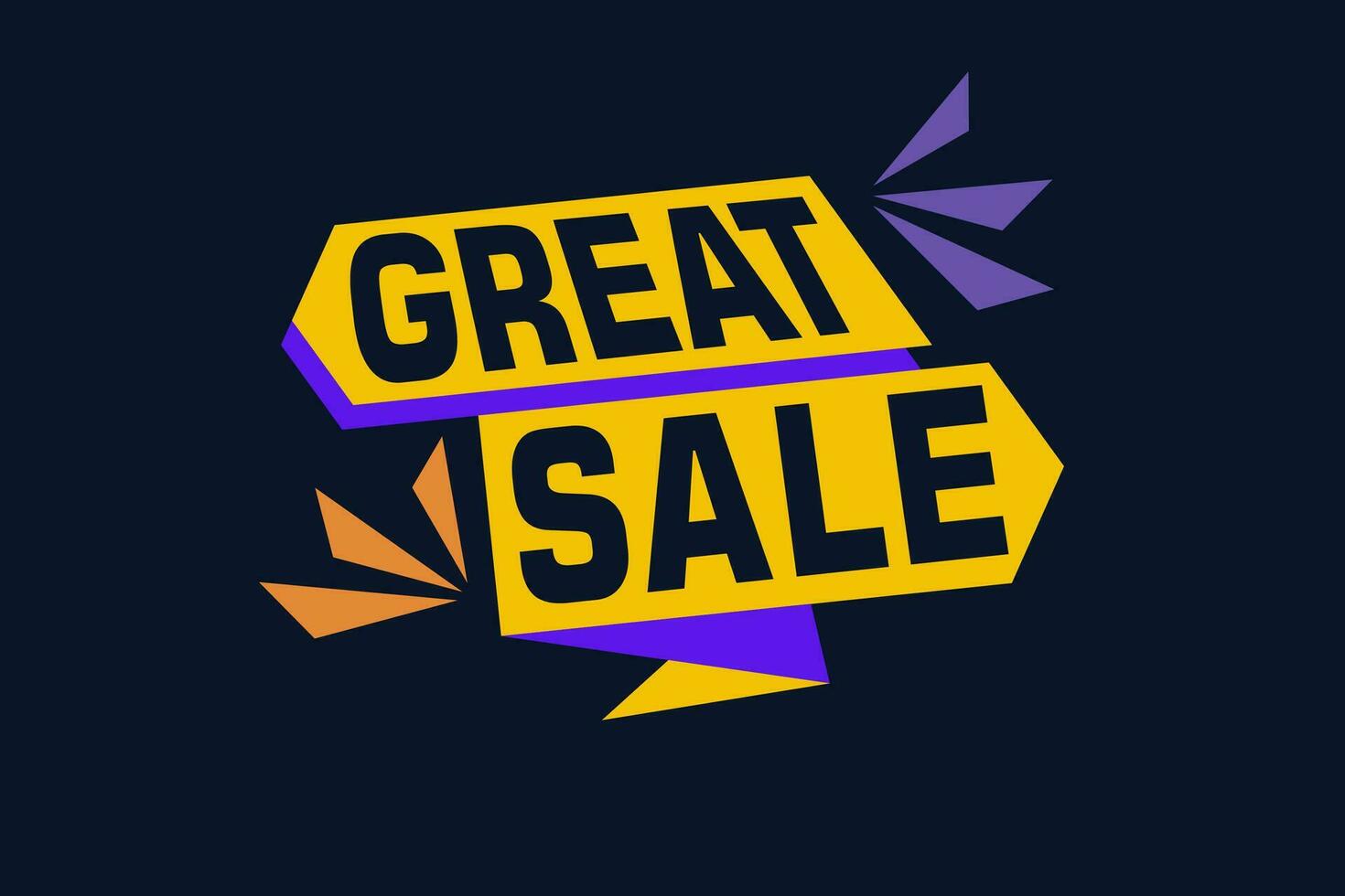 Great discount sale banner design. Festive template can be used for invitation cards, flyers, posters. vector