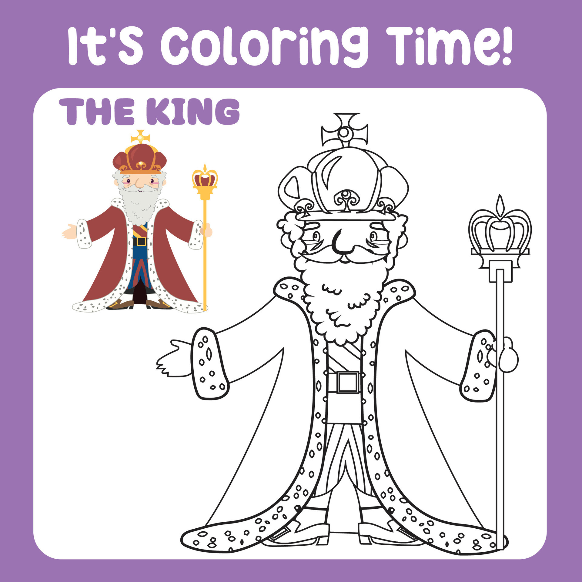 92 Its Coloring Time 26179629 Vector Art at Vecteezy