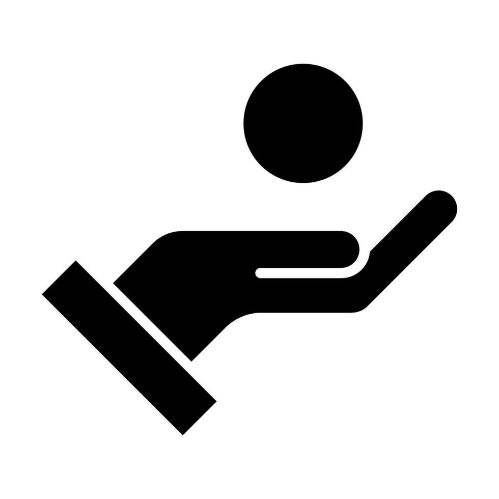 Beggar Vector Glyph Icon For Personal And Commercial Use.