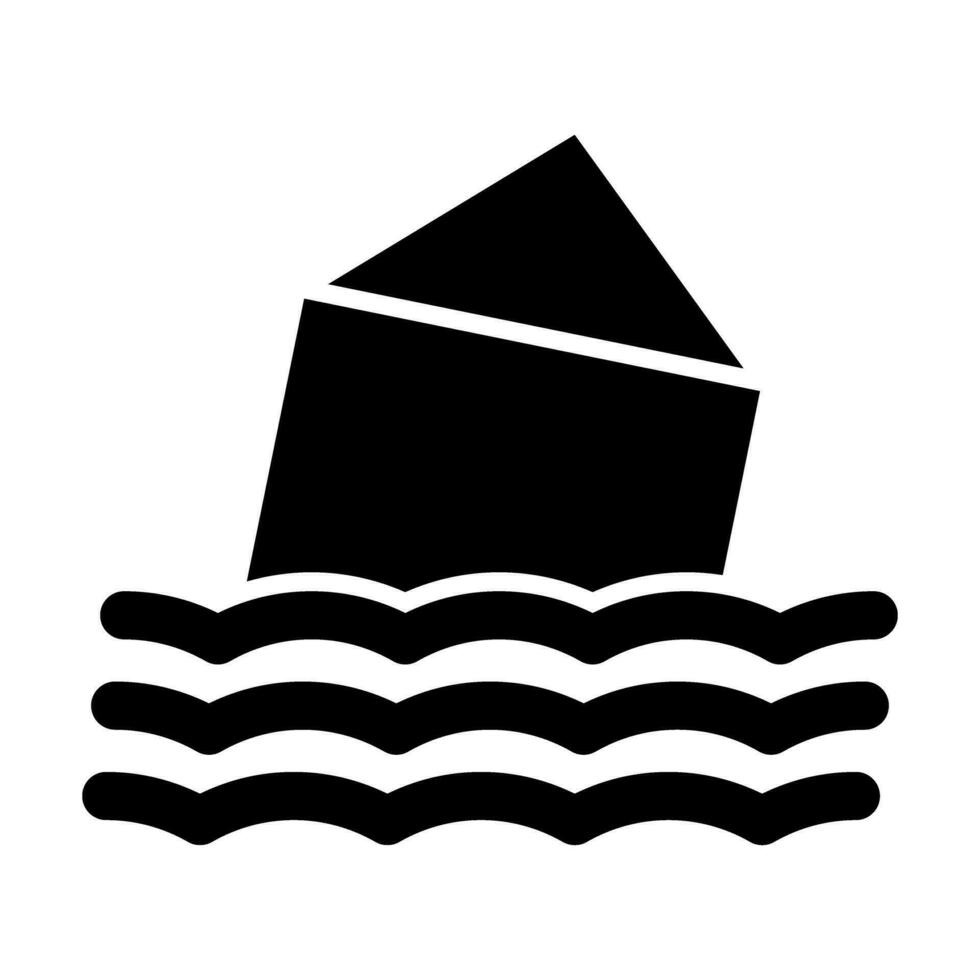 Flood Vector Glyph Icon For Personal And Commercial Use.