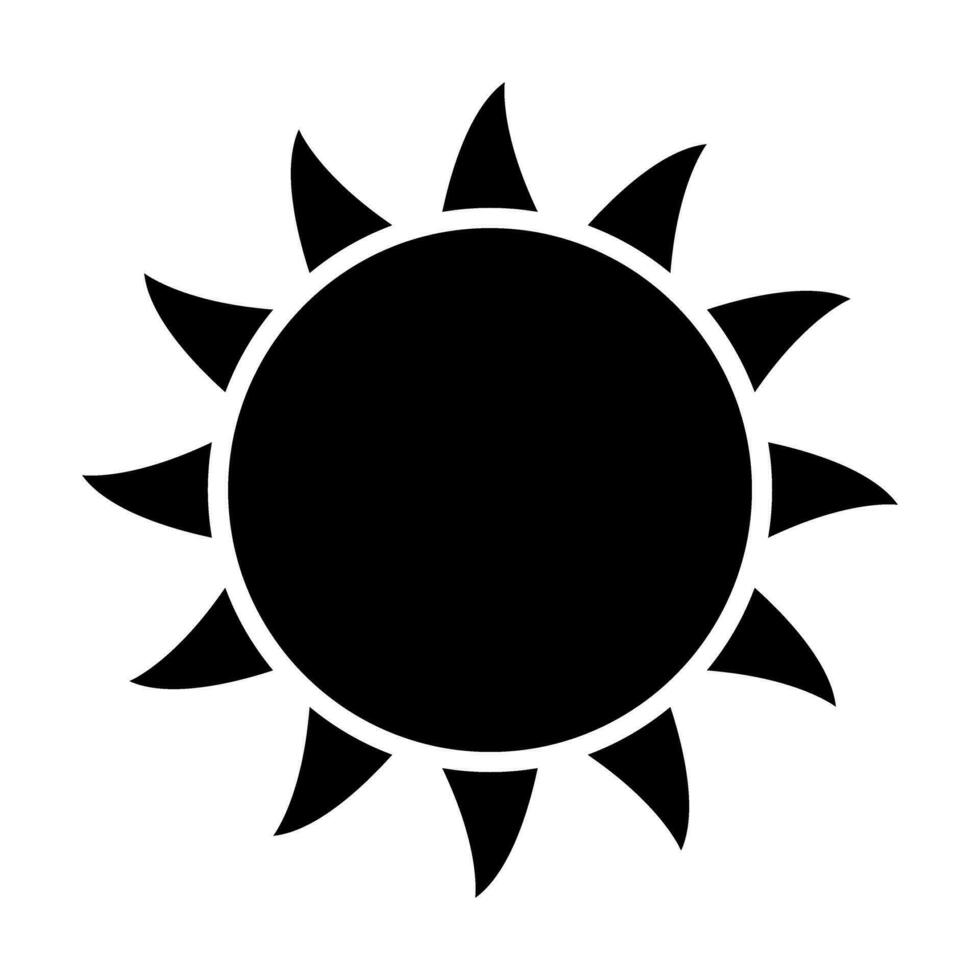 Sun Vector Glyph Icon For Personal And Commercial Use.