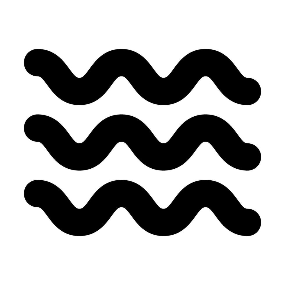 Wave Vector Glyph Icon For Personal And Commercial Use.