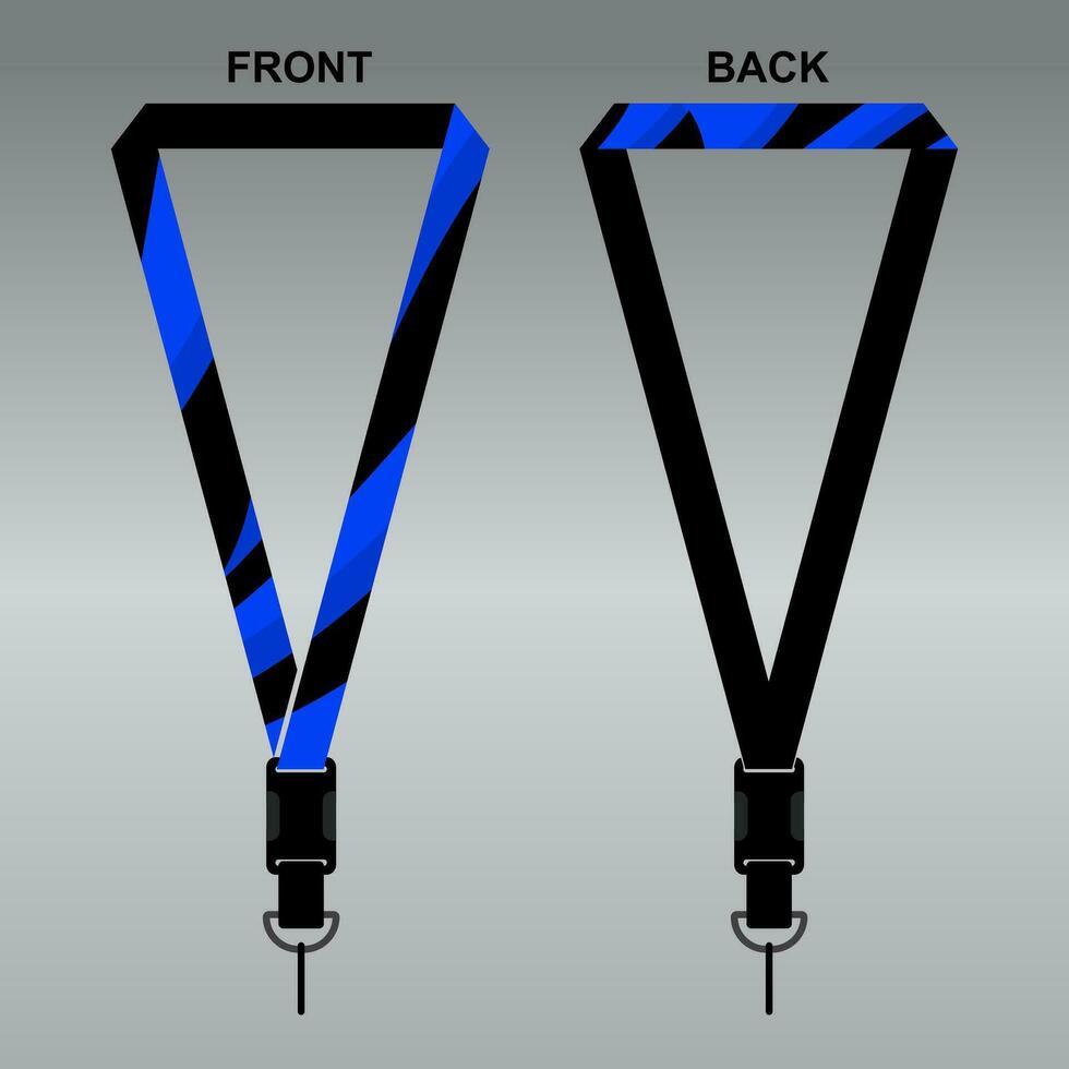 Lanyard Template Design For Company Purposes And More vector