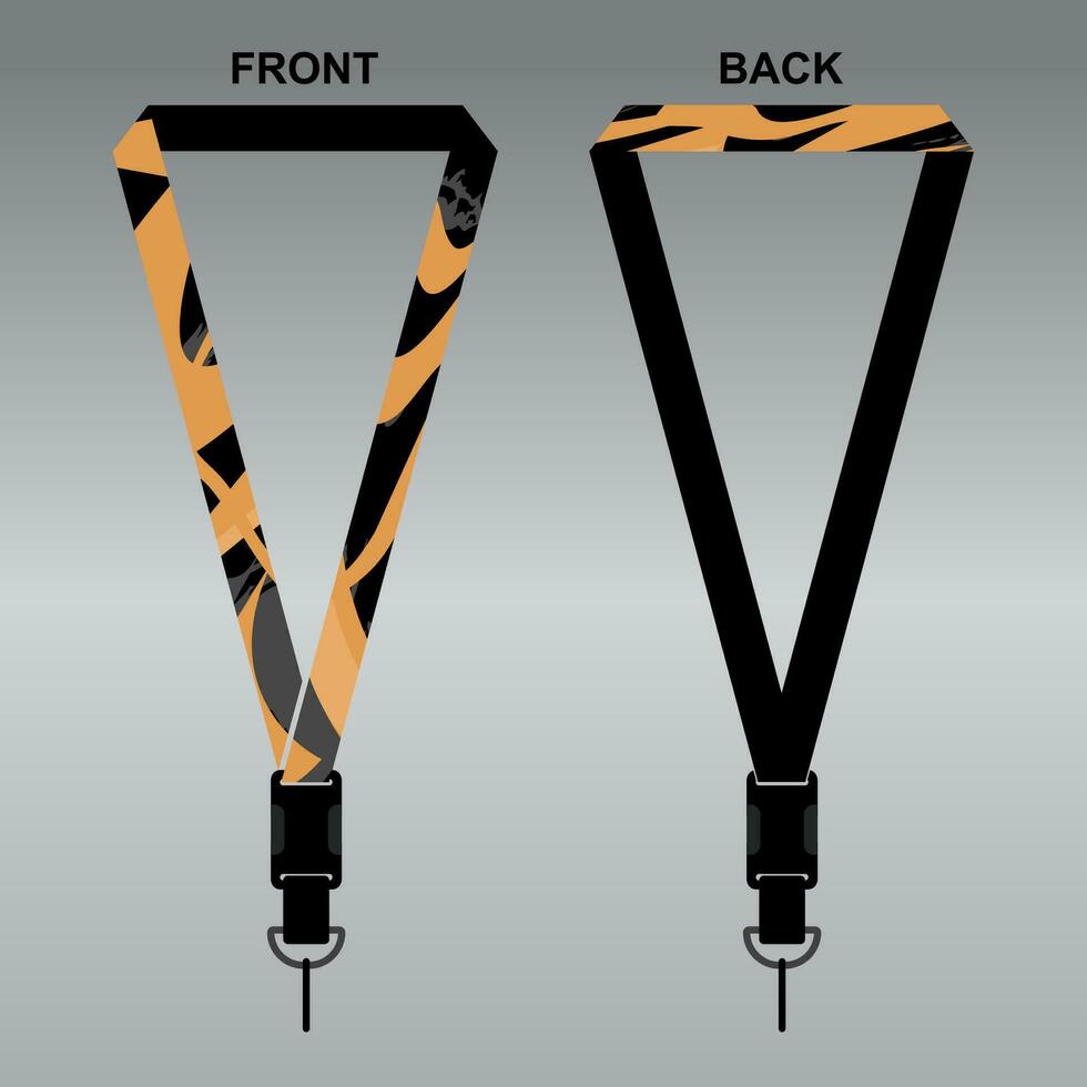 Lanyard Template Design For Company Purposes And More vector