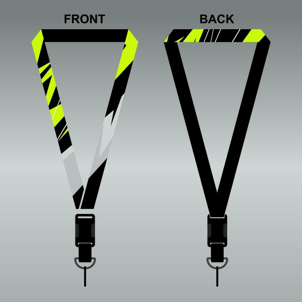 Lanyard Template Design For Company Purposes And More vector