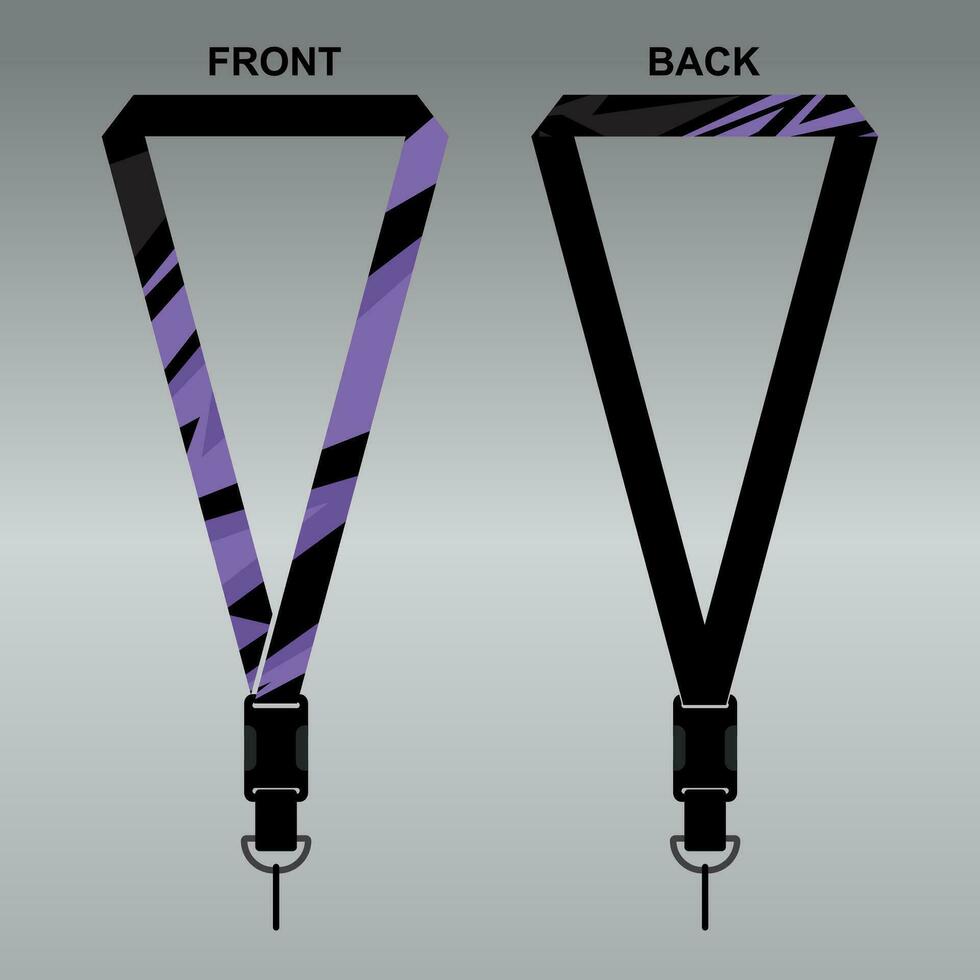 Lanyard Template Design For Company Purposes And More vector