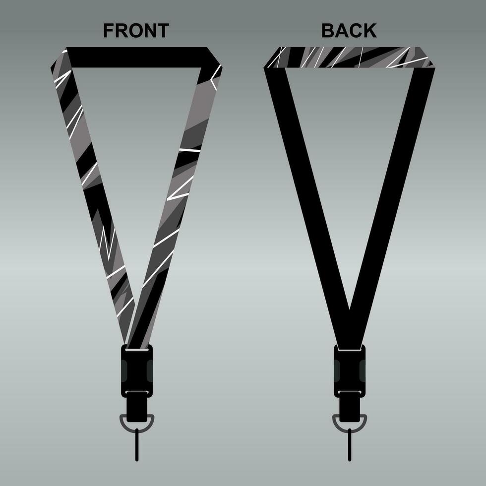 Lanyard Template Design For Company Purposes And More vector