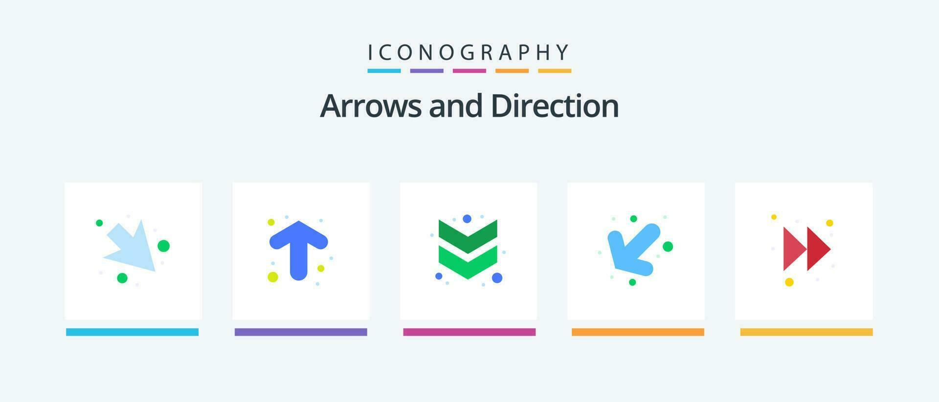 Arrow Flat 5 Icon Pack Including . right. chevron. forward. left. Creative Icons Design vector