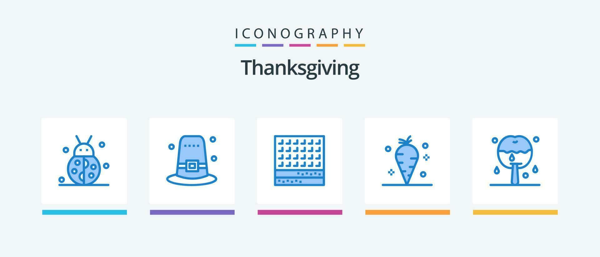 Thanksgiving Blue 5 Icon Pack Including vitamin. thanksgiving. thanksgiving. carrot. thanksgiving. Creative Icons Design vector