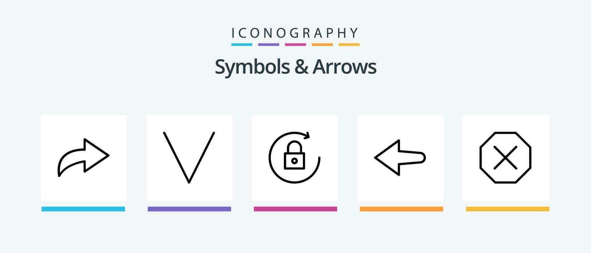 Symbols and Arrows Line 5 Icon Pack Including . tumbler. rewind. backward. Creative Icons Design vector