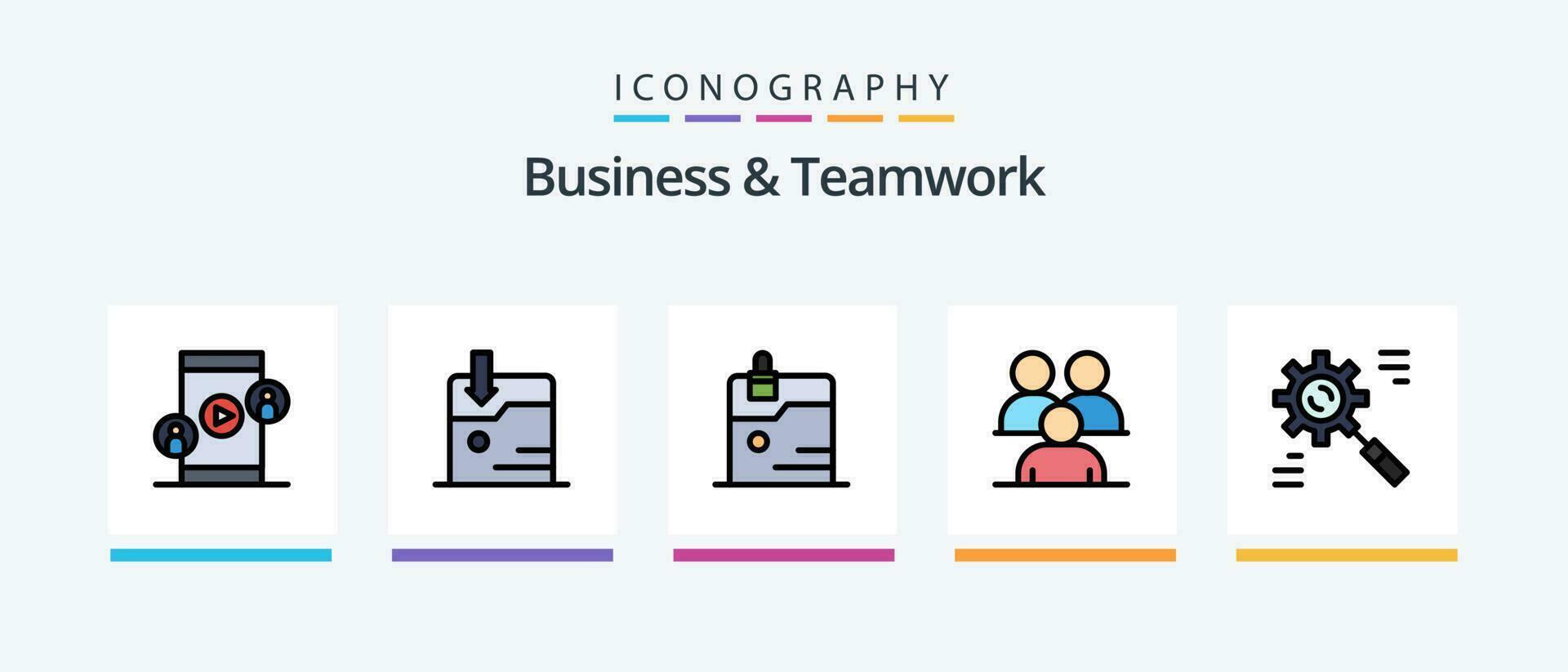 Business And Teamwork Line Filled 5 Icon Pack Including jewelry. diamond. manager. business. upload. Creative Icons Design vector