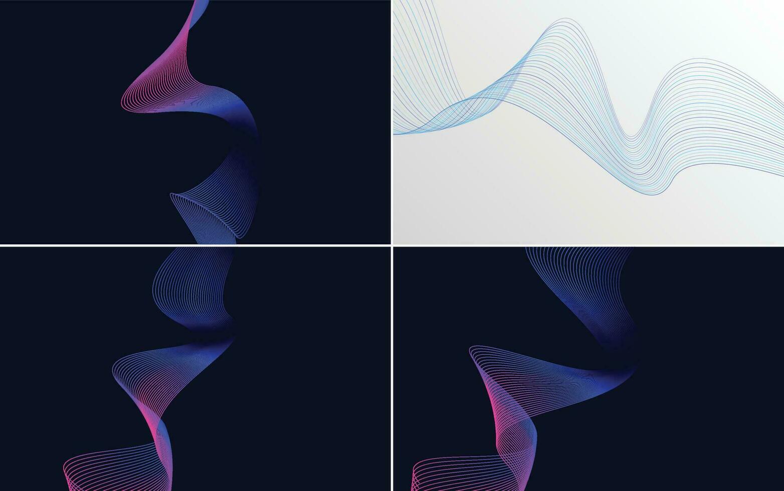 modern wave curve abstract presentation background Pack vector