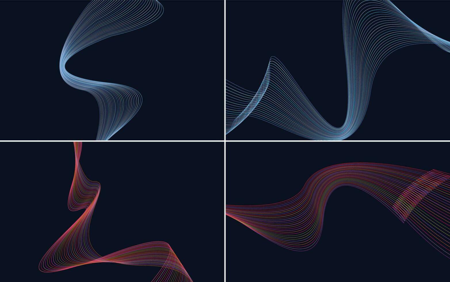 modern wave curve abstract presentation background Pack vector