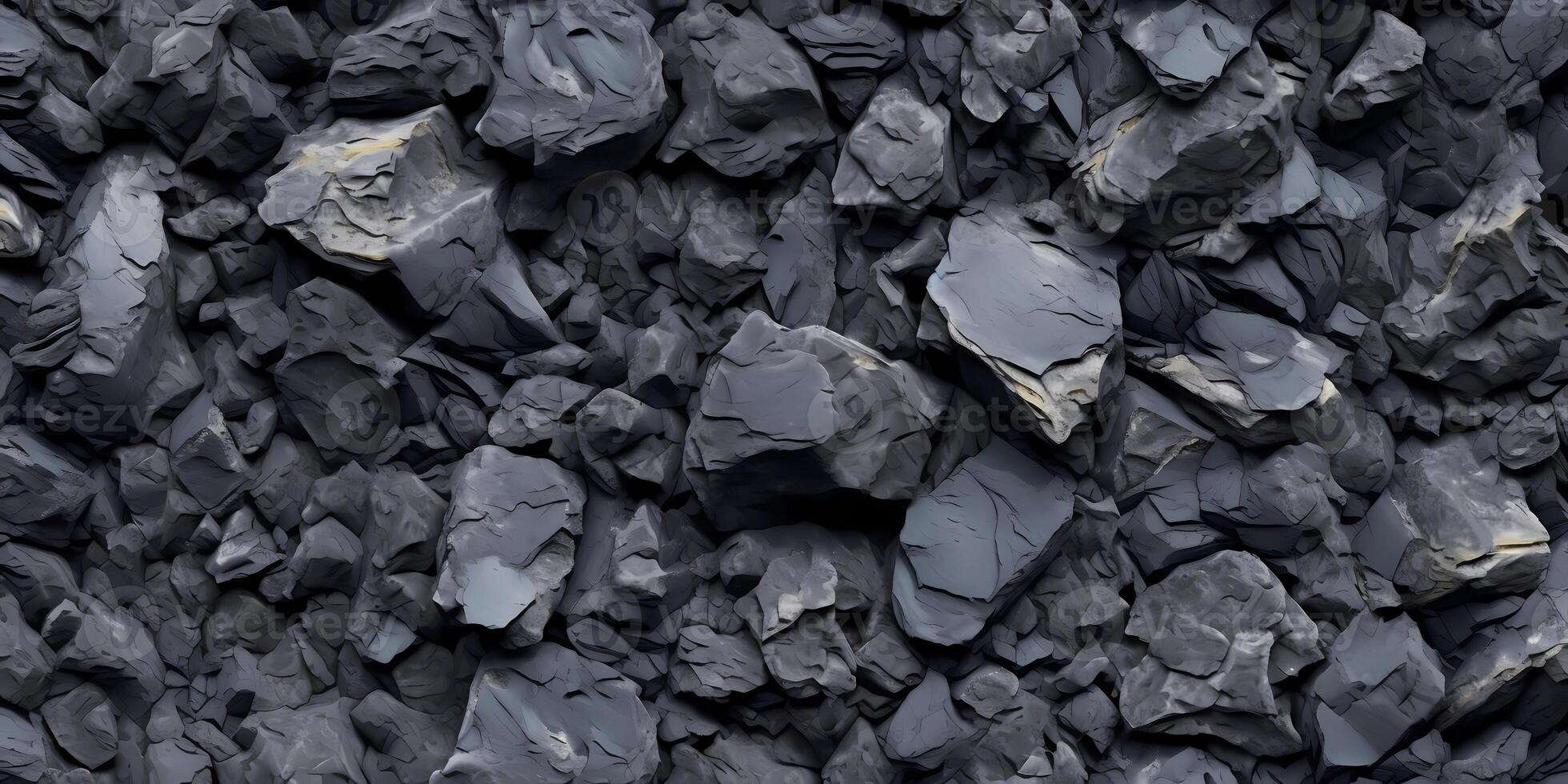 Coal black texture dark background, geology theme, AI generated photo