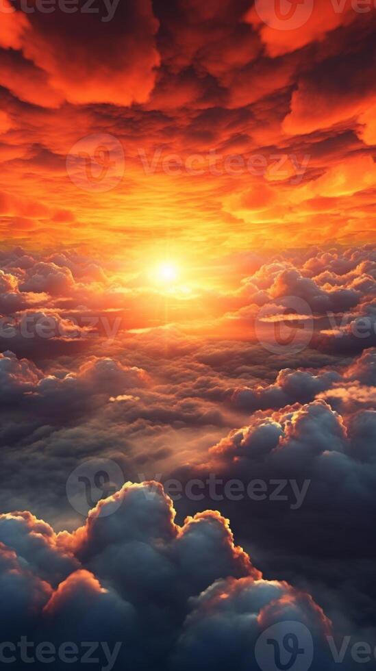 Sunrise skies background. AI Generated photo