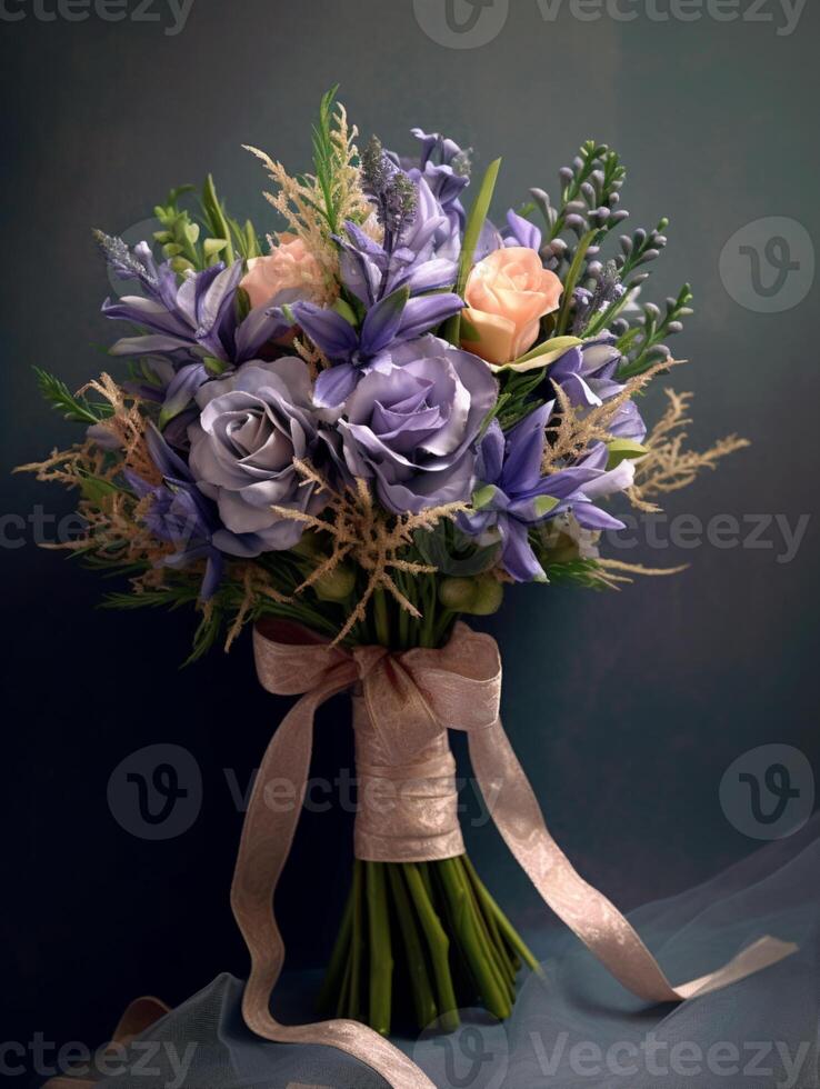 Lisianthusa flower copy space background. photo