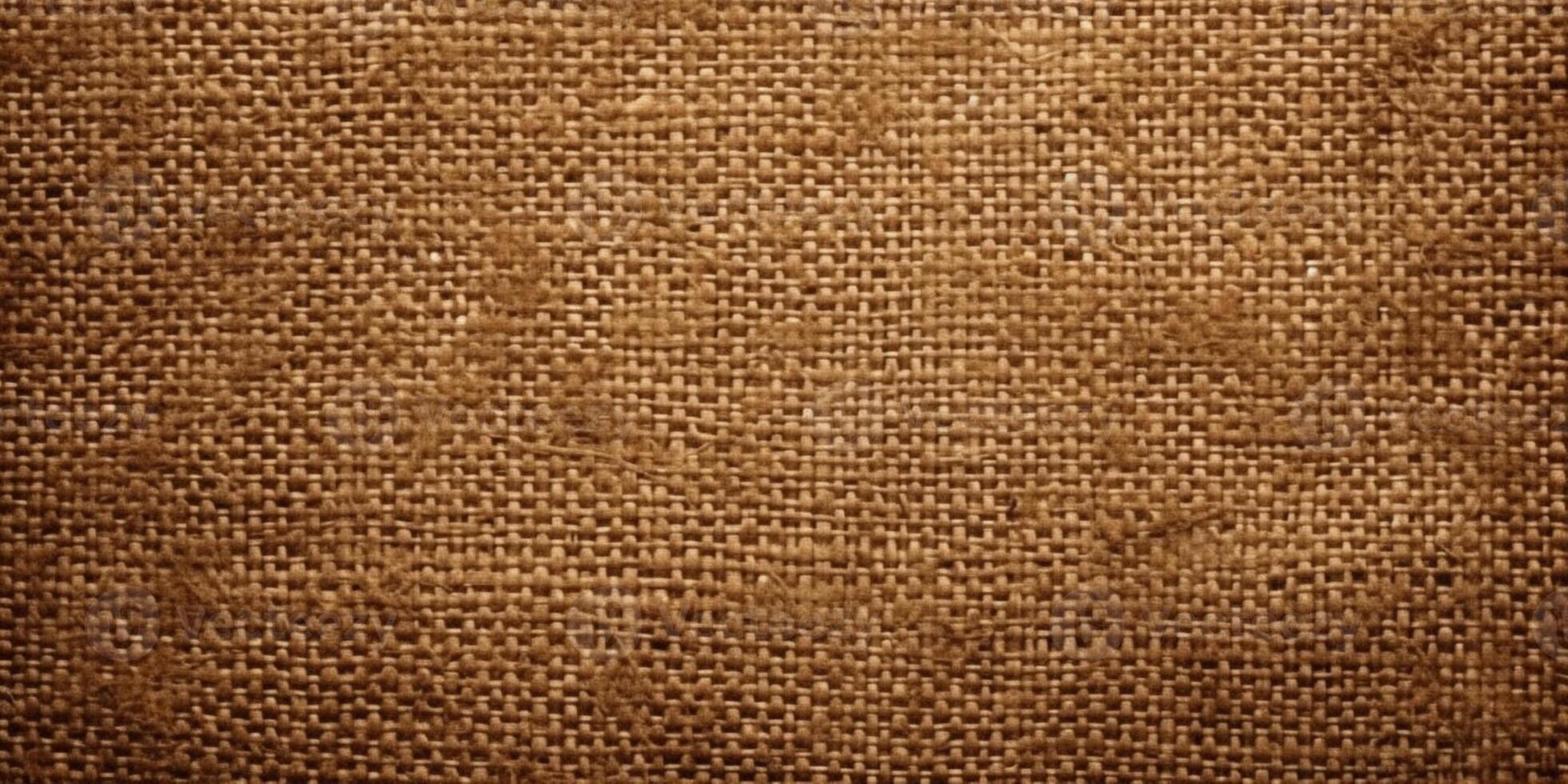 Brown blank canvas textured background. photo