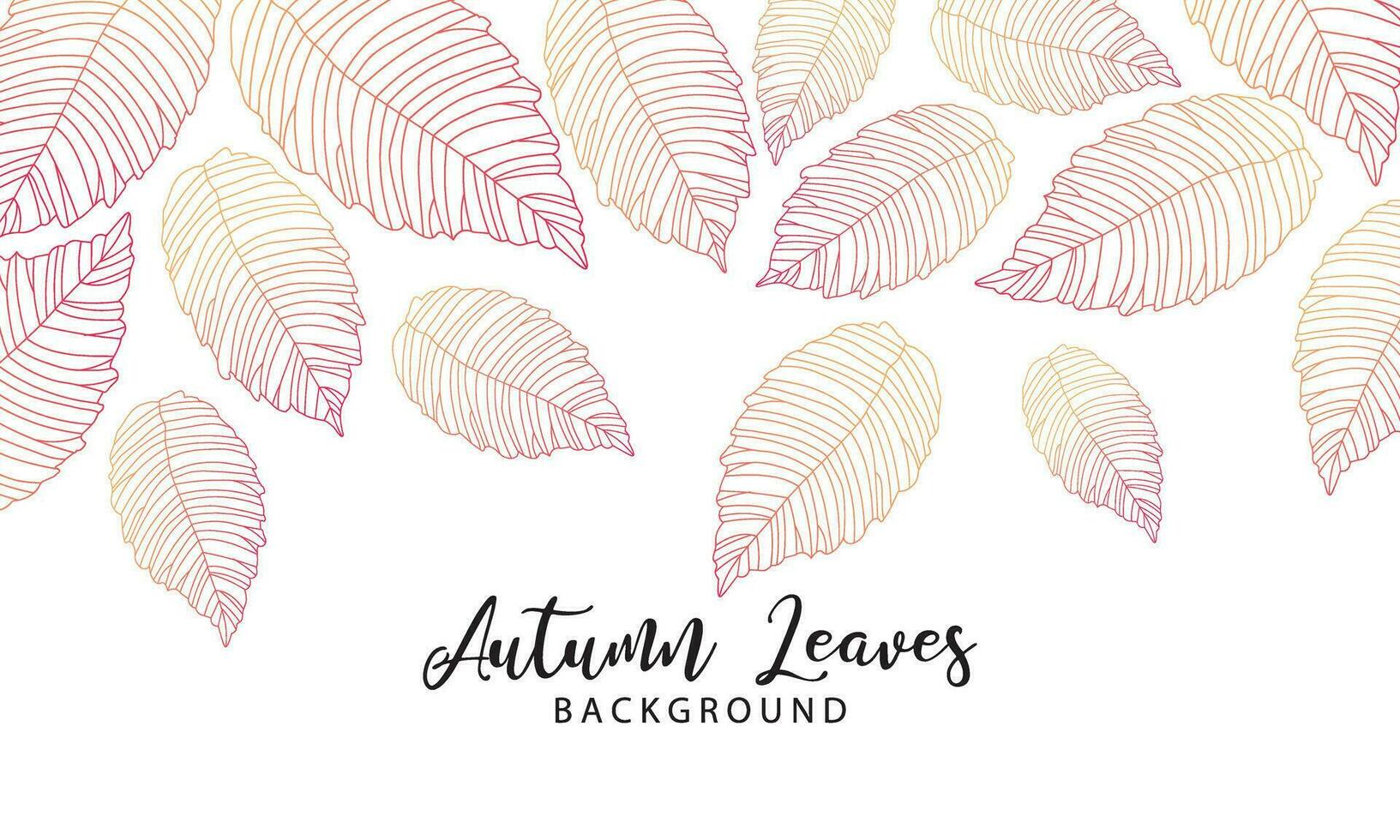 Abstract art autumn background vector