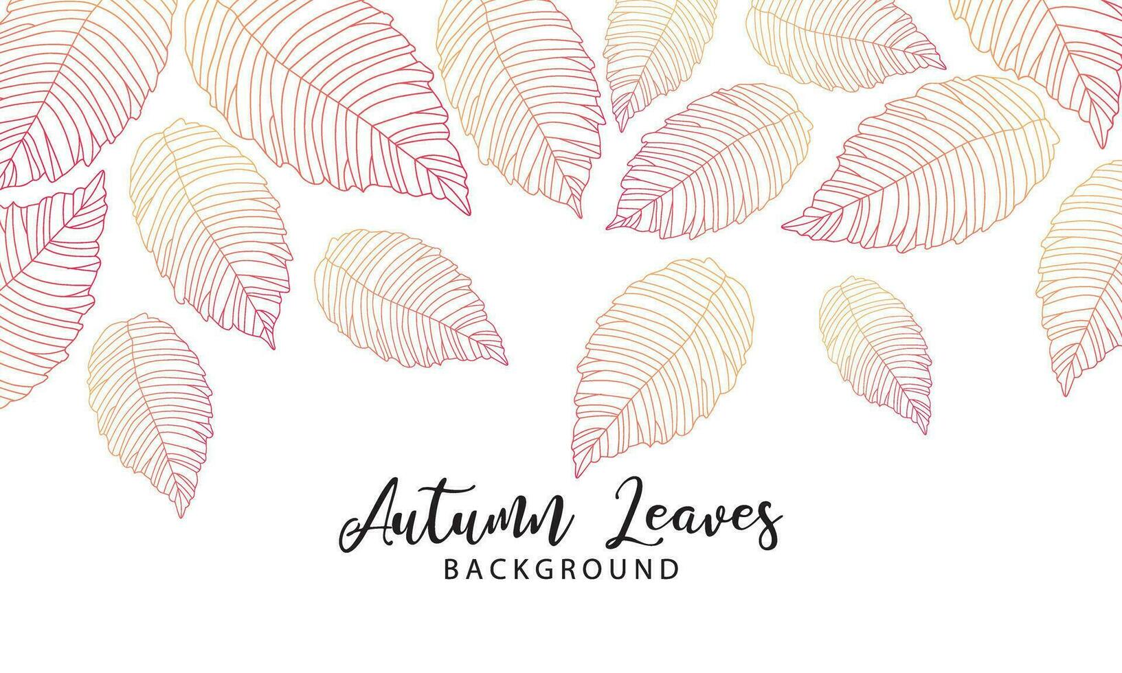 Abstract art autumn background vector