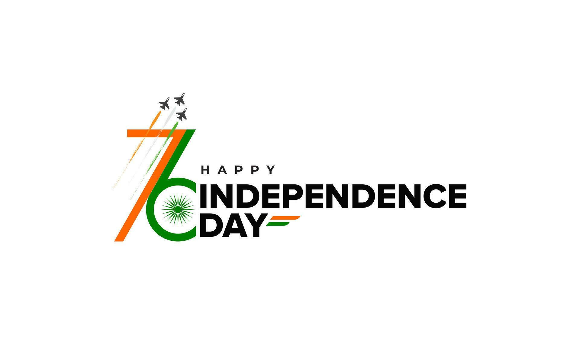 Happy Indian Independence day vector greeting with lettering 26182788