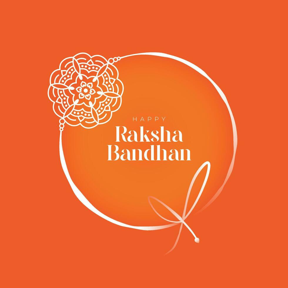 Happy Raksha Bandhan Greeting Background Design Illustration vector