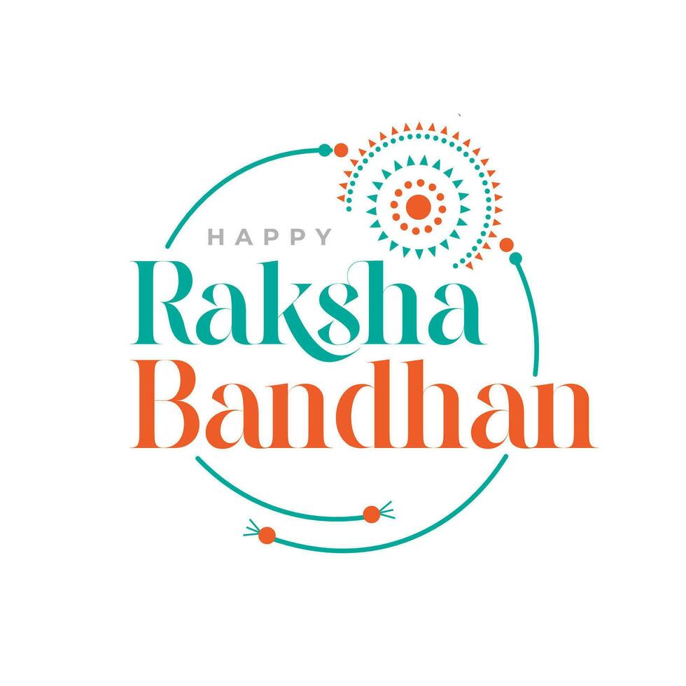 Happy Raksha Bandhan Sticker Greeting Design Illustration vector